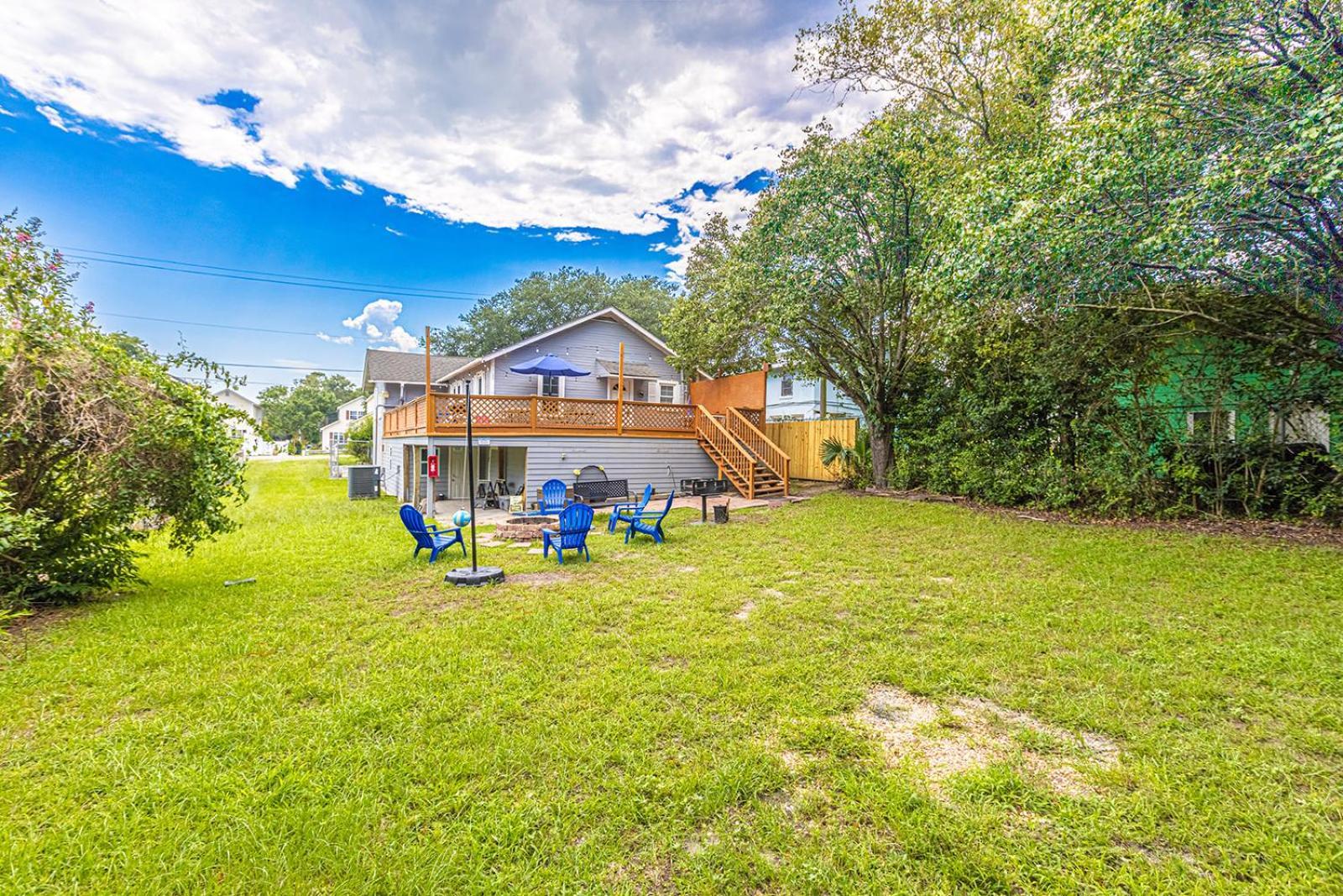 Gorgeous Centrally Located Ocean View 2 King, Huge Private Yard & Deck, Firepit, Bbq, & Game Tables Myrtle Beach Exterior foto