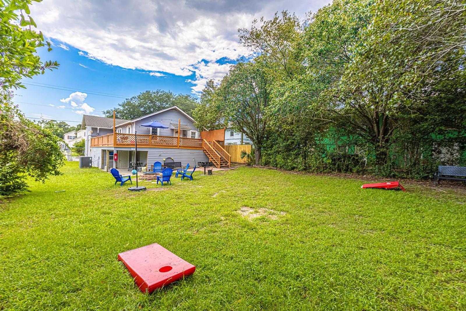Gorgeous Centrally Located Ocean View 2 King, Huge Private Yard & Deck, Firepit, Bbq, & Game Tables Myrtle Beach Exterior foto